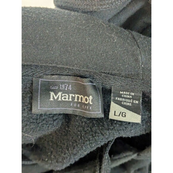 Marmot Mountain Graphic Cotton Blend Hoodie Outdoor Casual Size L - Picture 6 of 7